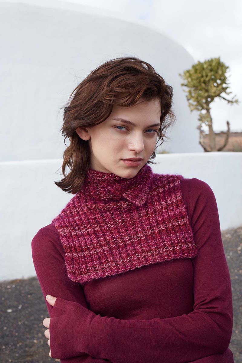 Strickset Kragen Aus Glamour Von Lang Yarns 2 Strickset Kragen Aus Glamour Von Lang Yarns – Bild 2