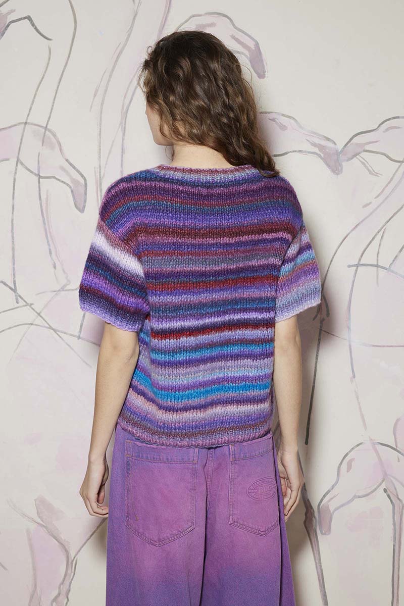 Strickset Kurzarmpullover Aus Cloud Von Lang Yarns 3 Strickset Kurzarmpullover Aus Cloud Von Lang Yarns – Bild 3