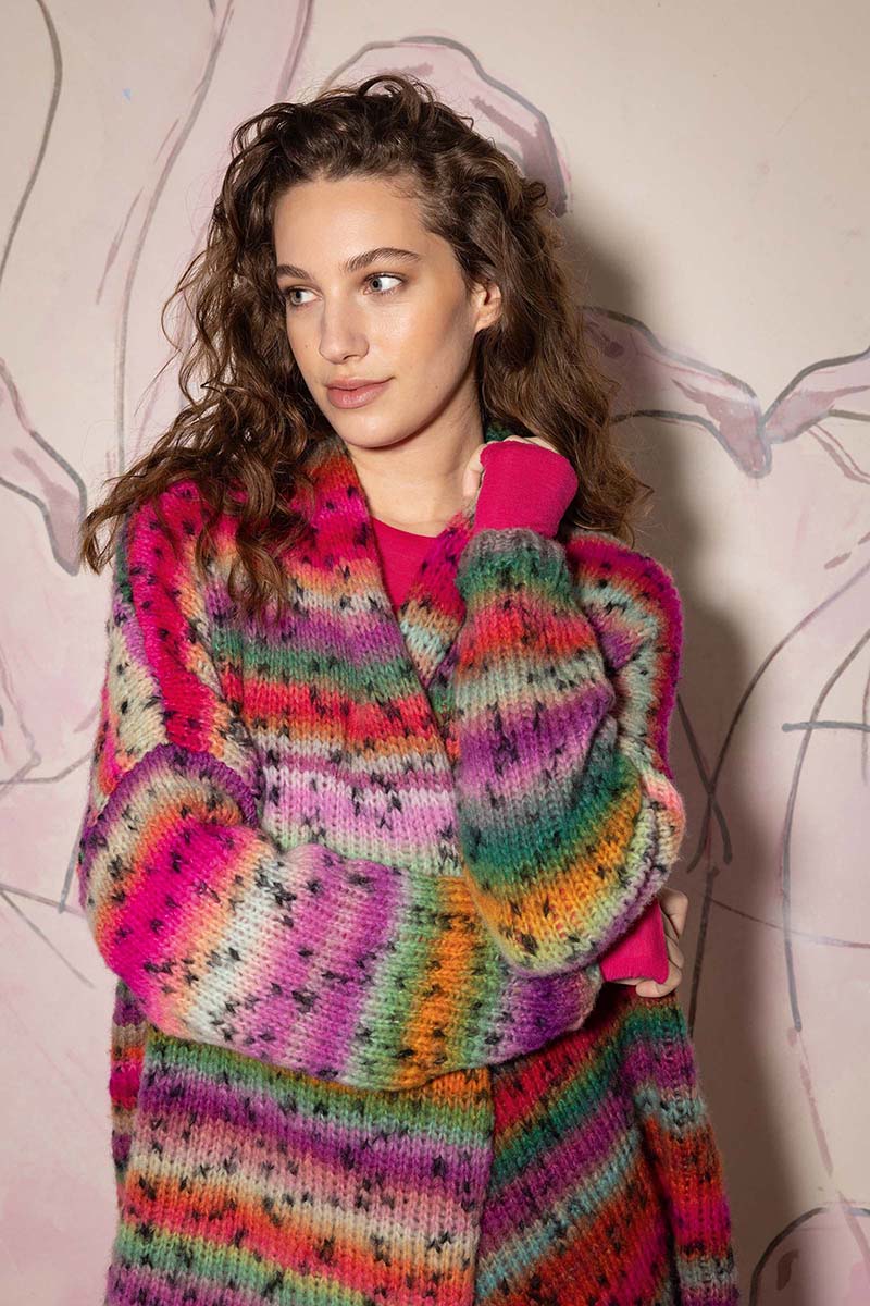 Strickset Jacke Aus Cloud Tweed Von Lang Yarns 2 Strickset Jacke Aus Cloud Tweed Von Lang Yarns – Bild 2