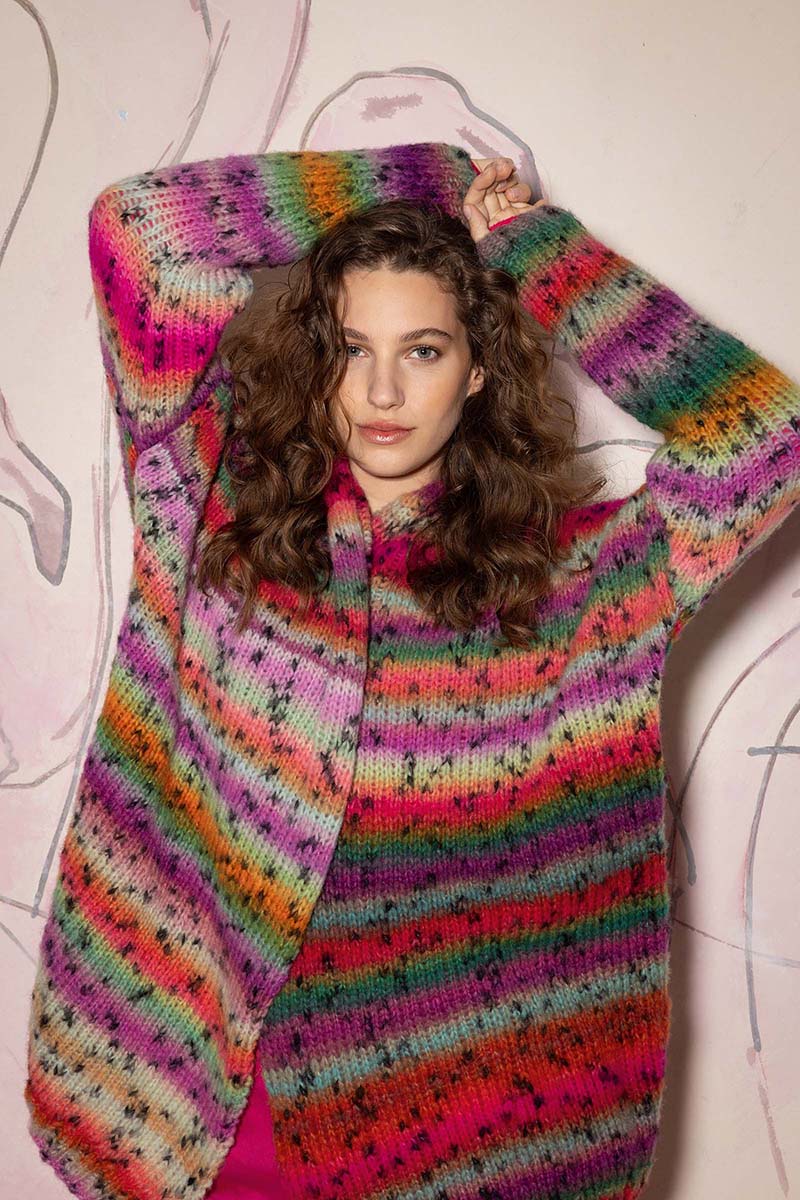 Strickset Jacke Aus Cloud Tweed Von Lang Yarns 3 Strickset Jacke Aus Cloud Tweed Von Lang Yarns – Bild 3