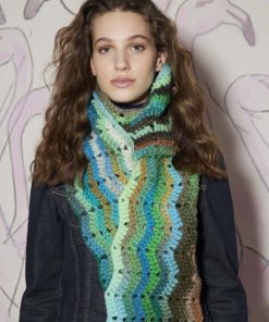 Strickset Quer Gehäkelter Schal Aus Cloud Von Lang Yarns 3 Strickset Quer Gehäkelter Schal Aus Cloud Von Lang Yarns – Bild 2