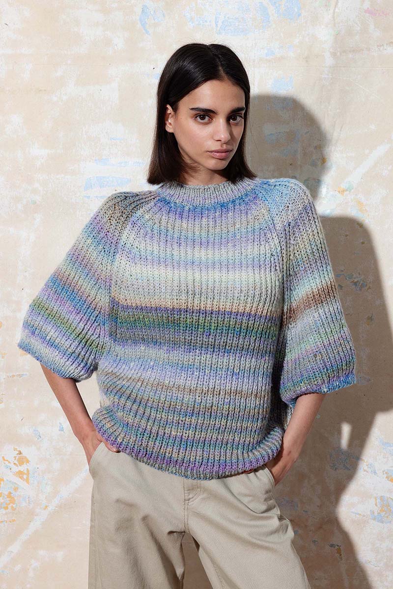 Strickset Kurzarmpullober Aus Magnolia Von Lang Yarns 1 Strickset Kurzarmpullober Aus Magnolia Von Lang Yarns
