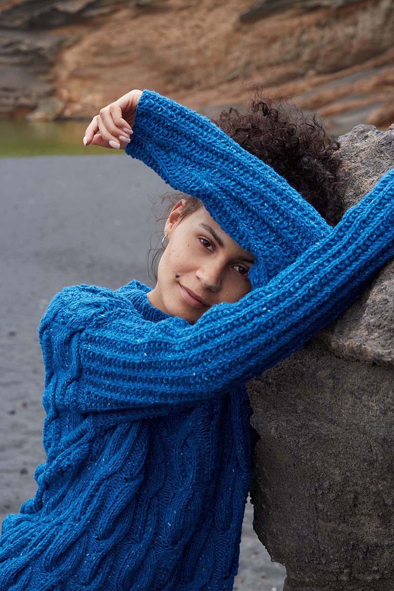 Strickset Pullover Aus Donegal Tweed+ Von Lang Yarns 3 Strickset Pullover Aus Donegal Tweed+ Von Lang Yarns – Bild 3