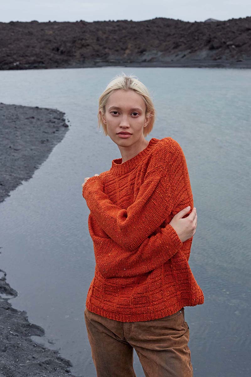 Strickset Pullover Aus Donegal Tweed+ Von Lang Yarns 1 Strickset Pullover Aus Donegal Tweed+ Von Lang Yarns