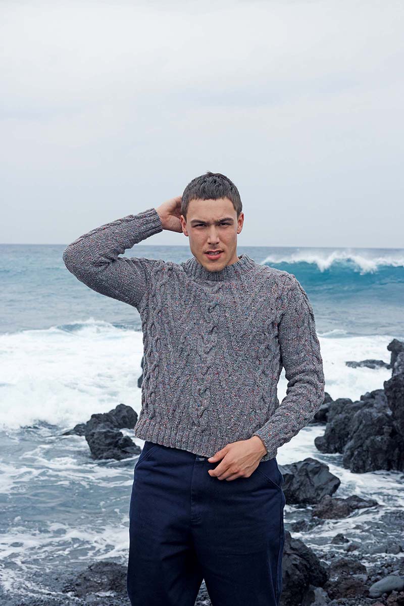 Strickset Pullover Unisex Aus Donegal Tweed+ Von Lang Yarns 1 Strickset Pullover Unisex Aus Donegal Tweed+ Von Lang Yarns