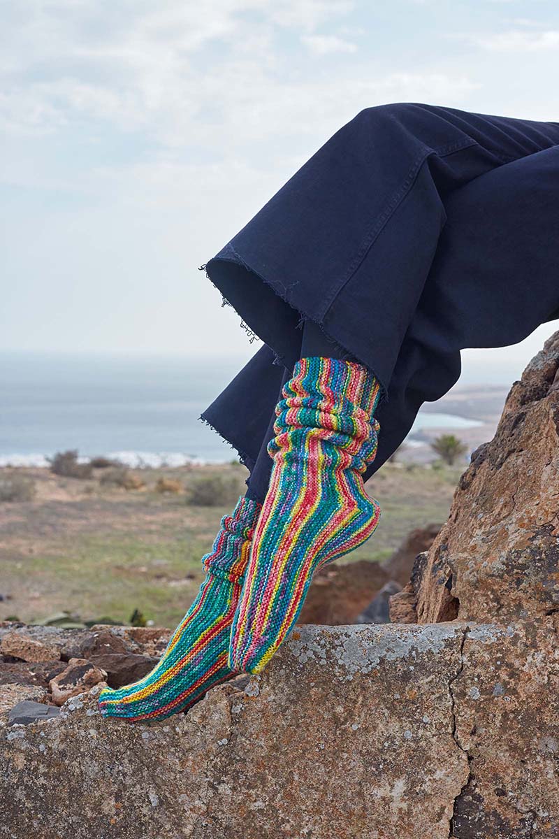 Strickset Rippensocken Aus Move Von Lang Yarns 1 Strickset Rippensocken Aus Move Von Lang Yarns