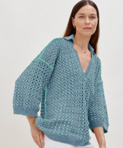 Strickset Angelina Sweater Aus Landlust Baumwolle Von Lana Grossa 4 Strickset Angelina Sweater Aus Landlust Baumwolle Von Lana Grossa – Bild 2