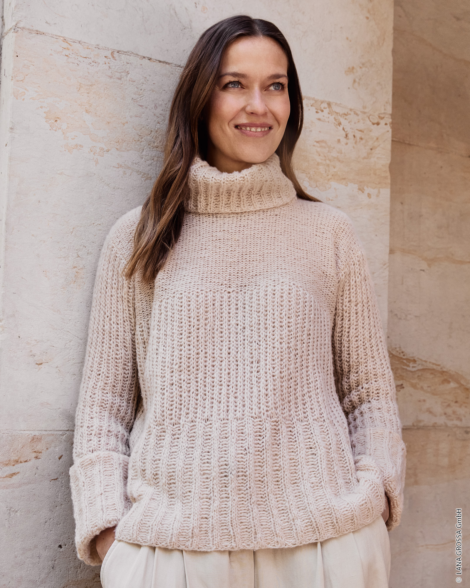 Strickset Pullover In Patentmuster Aus Soffio Von Lana Grossa 1 Strickset Pullover In Patentmuster Aus Soffio Von Lana Grossa