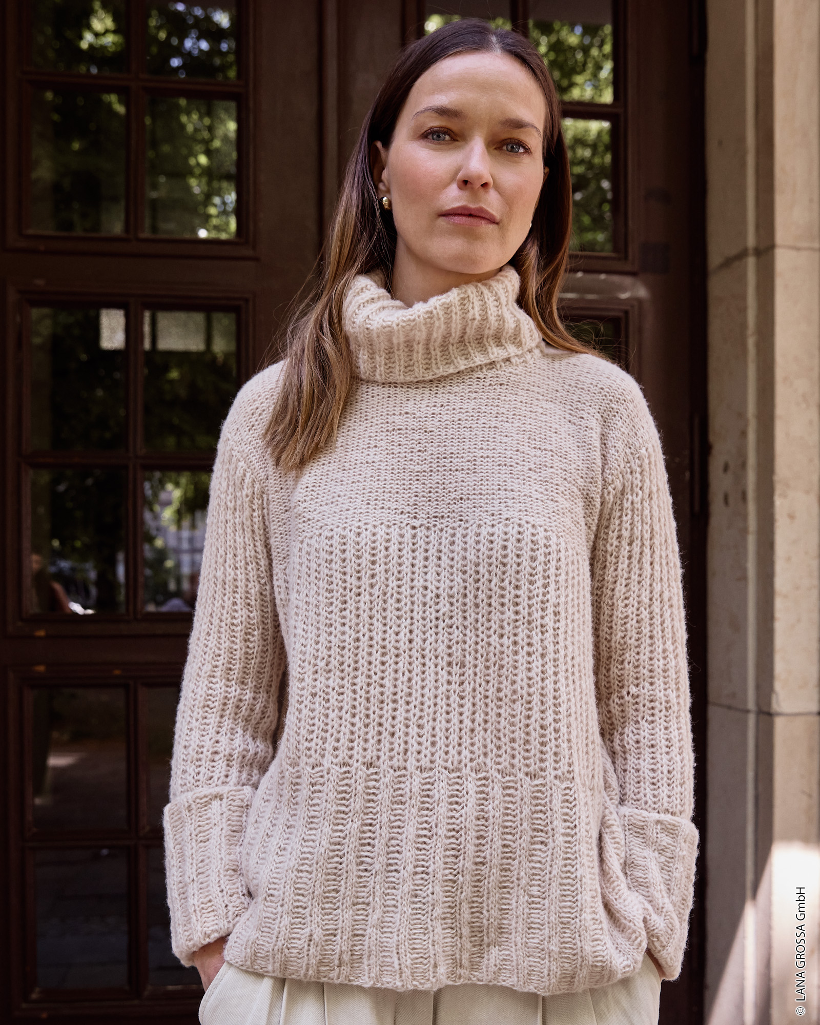 Strickset Pullover In Patentmuster Aus Soffio Von Lana Grossa 3 Strickset Pullover In Patentmuster Aus Soffio Von Lana Grossa – Bild 3