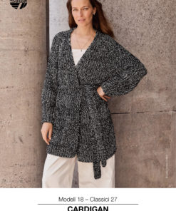 Strickset Lange Jacke aus Cool Wool und Cool Wool Lace von Lana Grossa