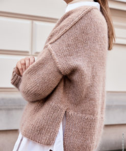 Strickset Pullover Mit Betonten Nähten Aus Alta Moda Alpaca Und Silkhair Von Lana Grossa 5 Strickset Pullover Mit Betonten Nähten Aus Alta Moda Alpaca Und Silkhair Von Lana Grossa – Bild 3