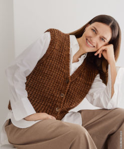 Strickset Weste Mit Strukturmuster Aus Vintage Superchunky Von Lana Grossa 5 Strickset Weste Mit Strukturmuster Aus Vintage Superchunky Von Lana Grossa – Bild 3