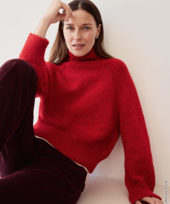 Strickset Pullover Mit Stehkragen aus Cool Merino Big von Lana Grossa