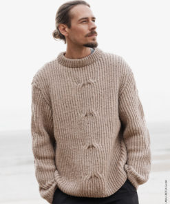 Strickset Pullover Mit Zopf aus Alta Moda Cashmere 16 von Lana Grossa