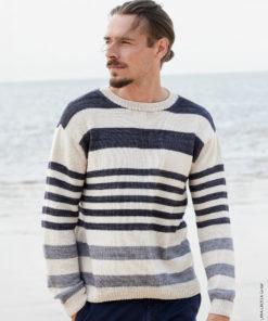 Strickset Streifenpullover aus Cool Wool und Cool Wool Vintage von Lana Grossa