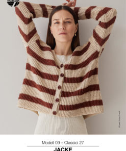 Strickset Jacke Mit Streifen aus Ecopuno von Lana Grossa