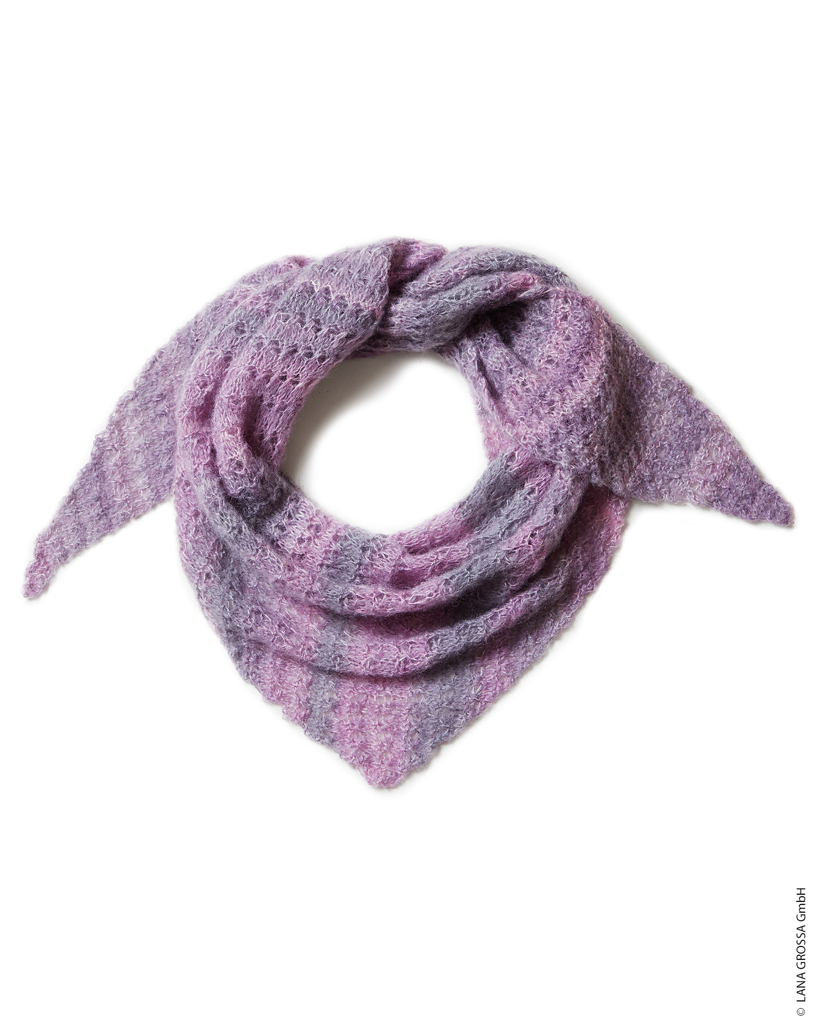 Strickset Dreieckstuch Aus Silkhair Print Von Lana Grossa 2 Strickset Dreieckstuch Aus Silkhair Print Von Lana Grossa – Bild 2