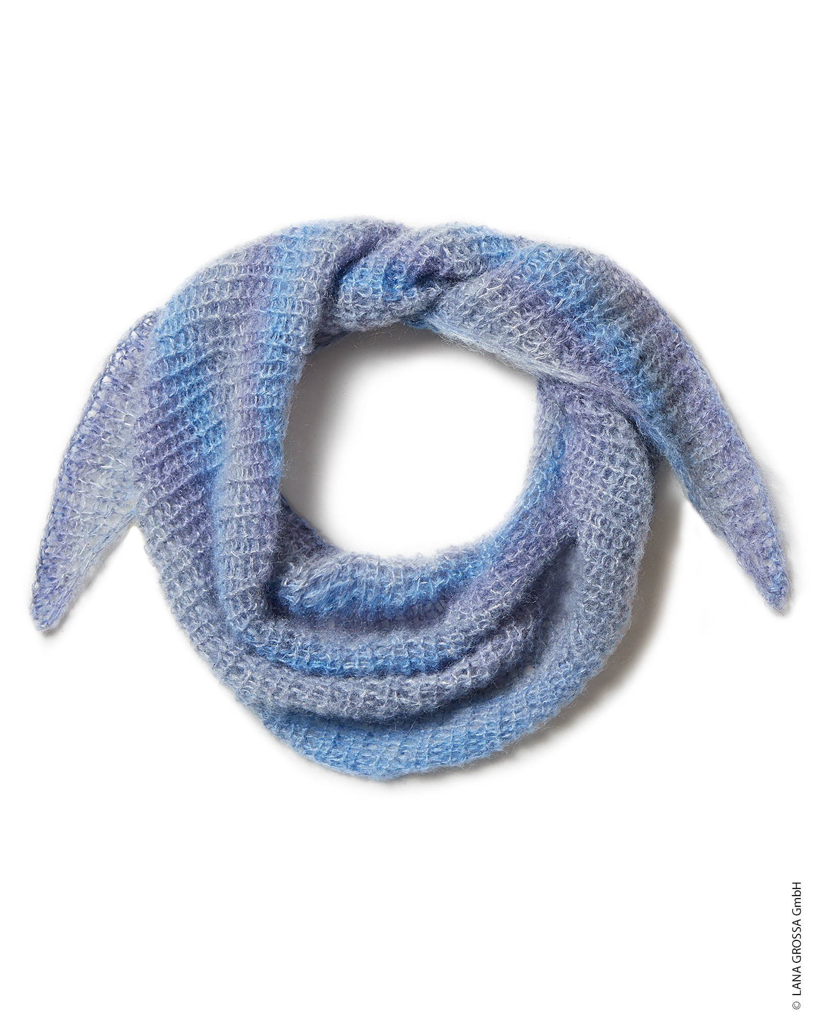 Strickset Dreieckstuch Aus Silkhair Print Von Lana Grossa 2 Strickset Dreieckstuch Aus Silkhair Print Von Lana Grossa – Bild 2