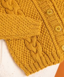 Strickset Cardigan Mit Zöpfen Aus Poseidon Von Lang Yarns 4 Strickset Cardigan Mit Zöpfen Aus Poseidon Von Lang Yarns – Bild 2
