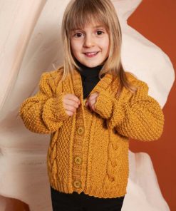 Strickset Cardigan Mit Zöpfen Aus Poseidon Von Lang Yarns 5 Strickset Cardigan Mit Zöpfen Aus Poseidon Von Lang Yarns – Bild 3