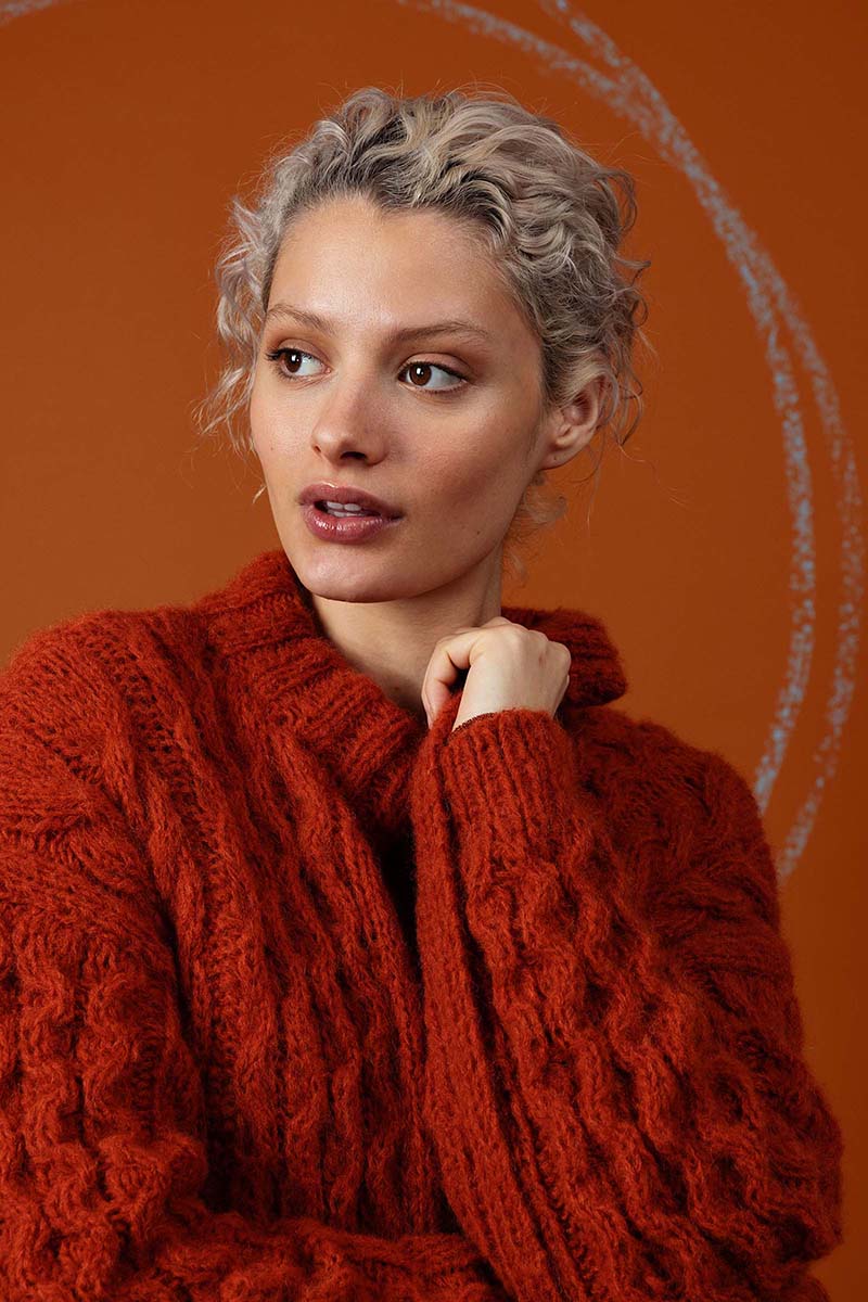 Strickset Jacke Aus Suri Alpaca Von Lang Yarns 2 Strickset Jacke Aus Suri Alpaca Von Lang Yarns – Bild 2
