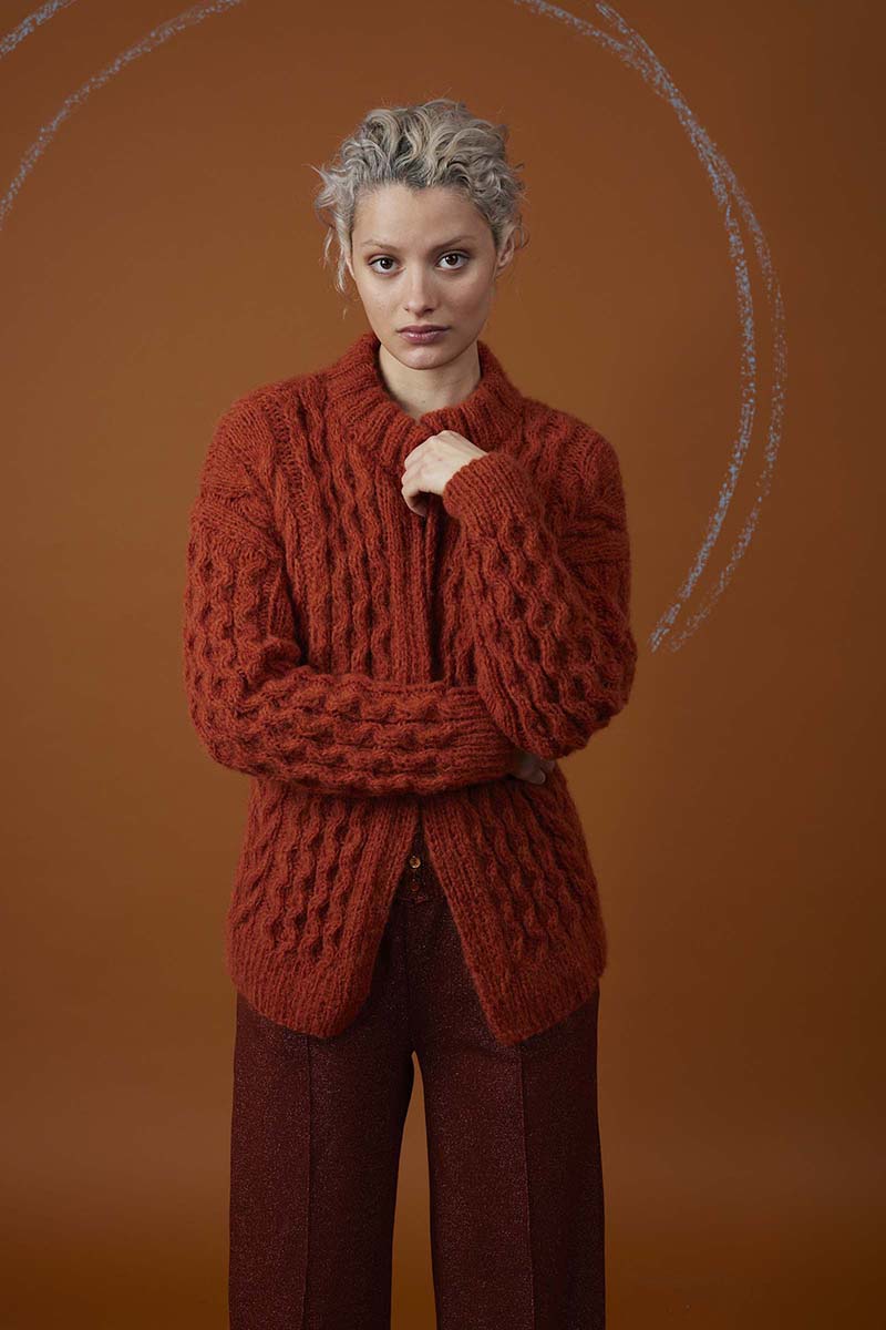 Strickset Jacke Aus Suri Alpaca Von Lang Yarns 4 Strickset Jacke Aus Suri Alpaca Von Lang Yarns – Bild 4