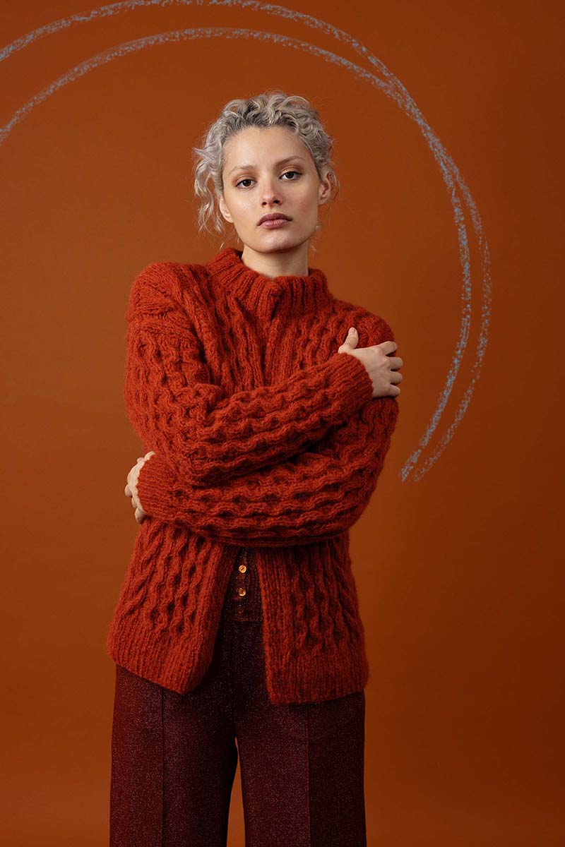 Strickset Jacke Aus Suri Alpaca Von Lang Yarns 1 Strickset Jacke Aus Suri Alpaca Von Lang Yarns