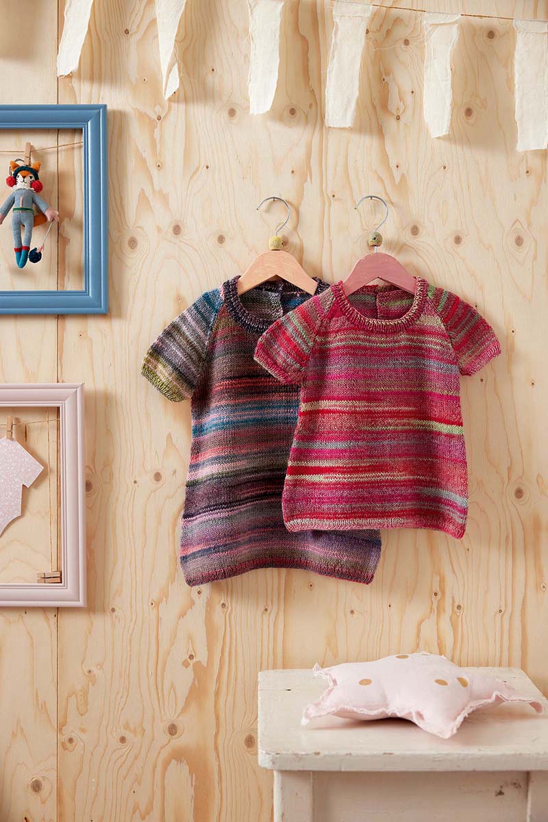 Strickset Kleid Aus Mille Colori Baby Von Lang Yarns 1 Strickset Kleid Aus Mille Colori Baby Von Lang Yarns