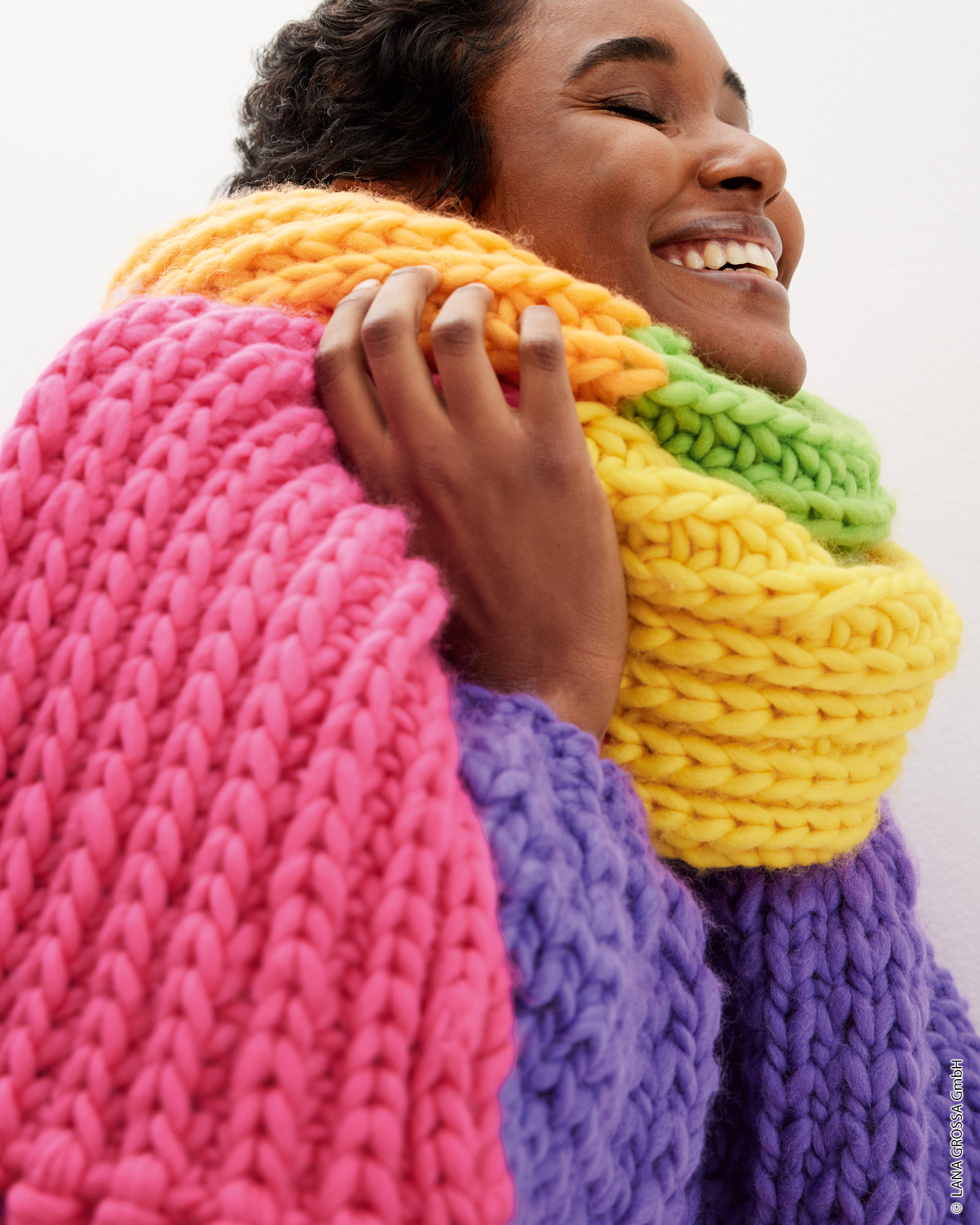 Strickset Schal Aus Confetti Von Lana Grossa 1 Strickset Schal Aus Confetti Von Lana Grossa