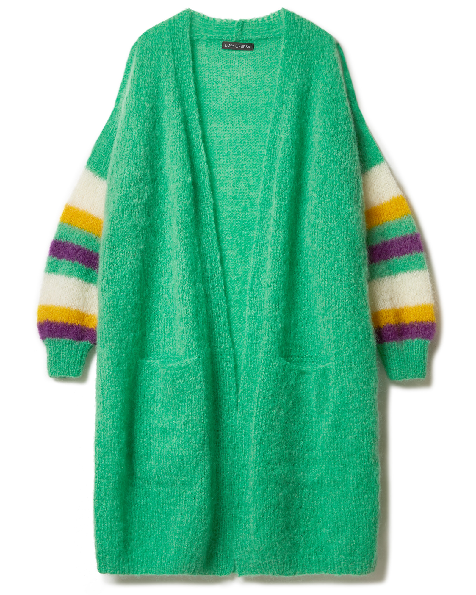 Strickset Longcardigan Aus Mohair Moda Von Lana Grossa 2 Strickset Longcardigan Aus Mohair Moda Von Lana Grossa – Bild 2