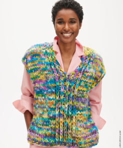Strickset Pullunder aus Confetti von Lana Grossa
