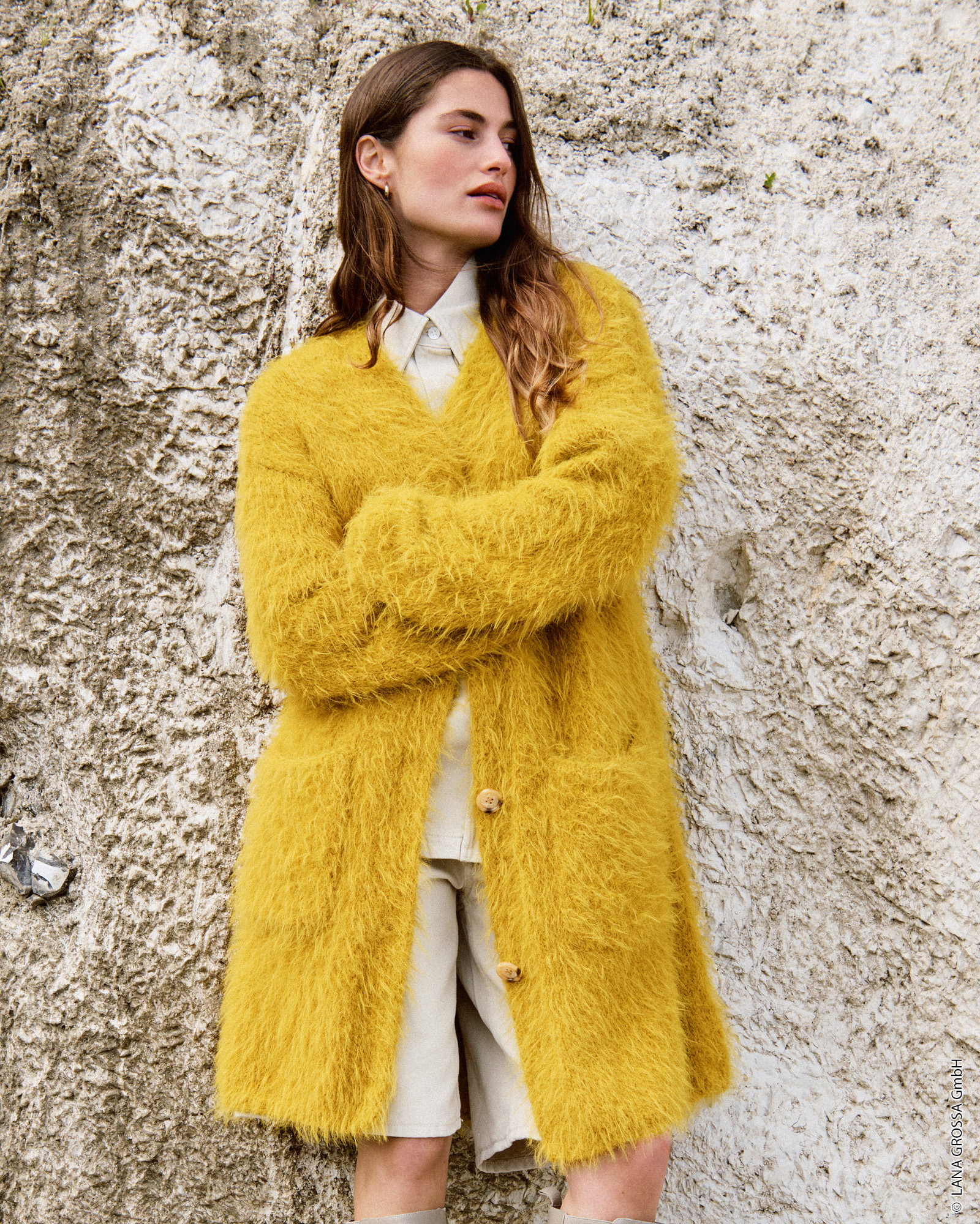 Strickset Longjacke Aus Basta Von Lana Grossa 1 Strickset Longjacke Aus Basta Von Lana Grossa