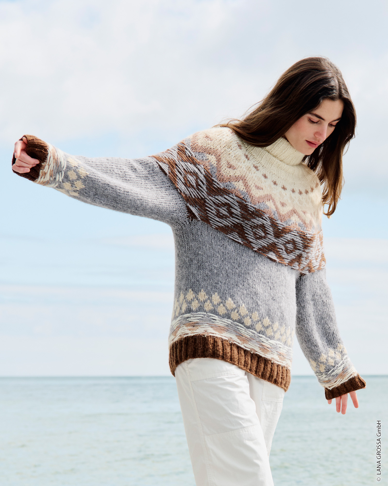 Strickset Pullover Aus Brigitte No. 2 Von Lana Grossa 1 Strickset Pullover Aus Brigitte No. 2 Von Lana Grossa