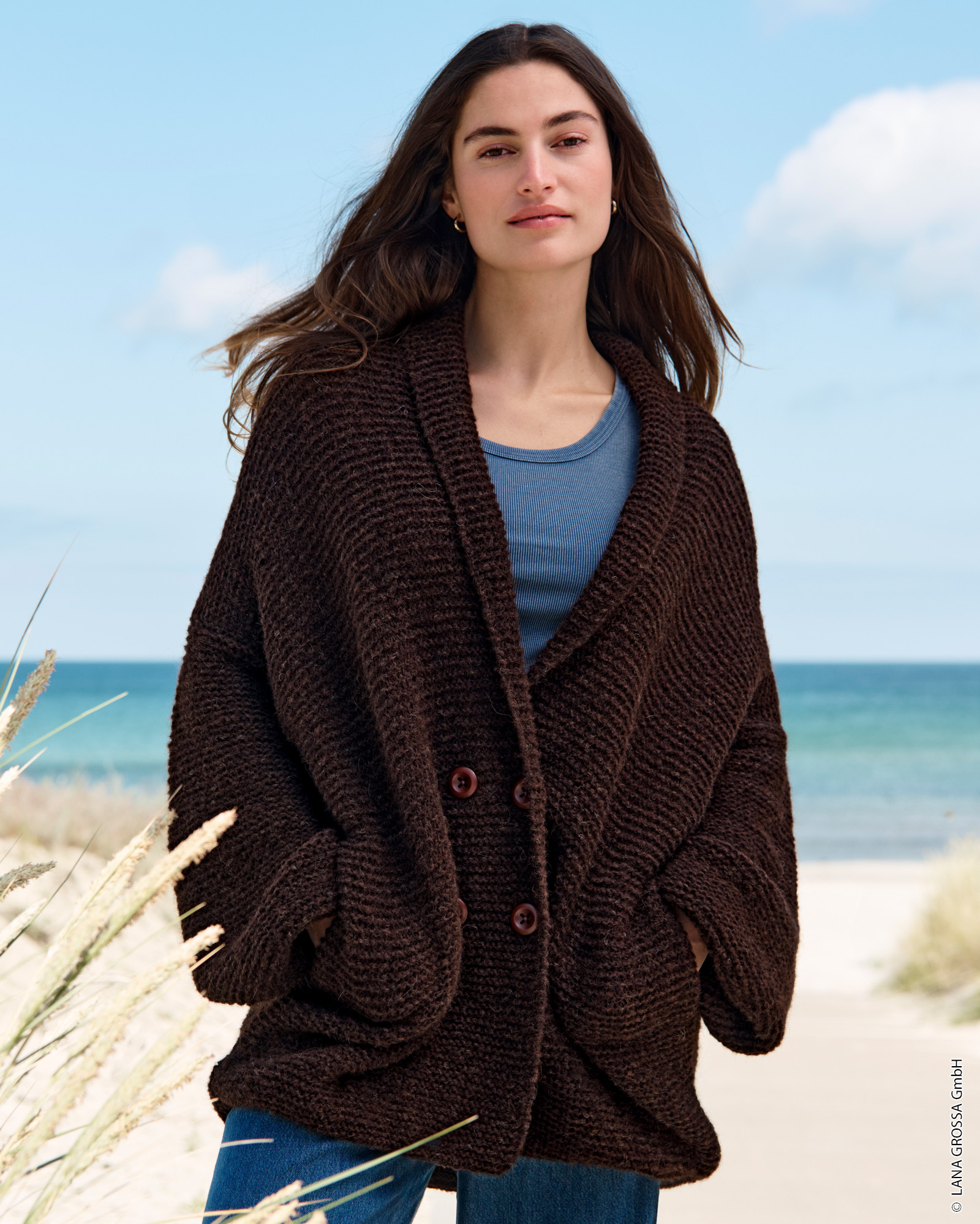 Strickset Longjacke Aus Airy Von Lana Grossa 1 Strickset Longjacke Aus Airy Von Lana Grossa
