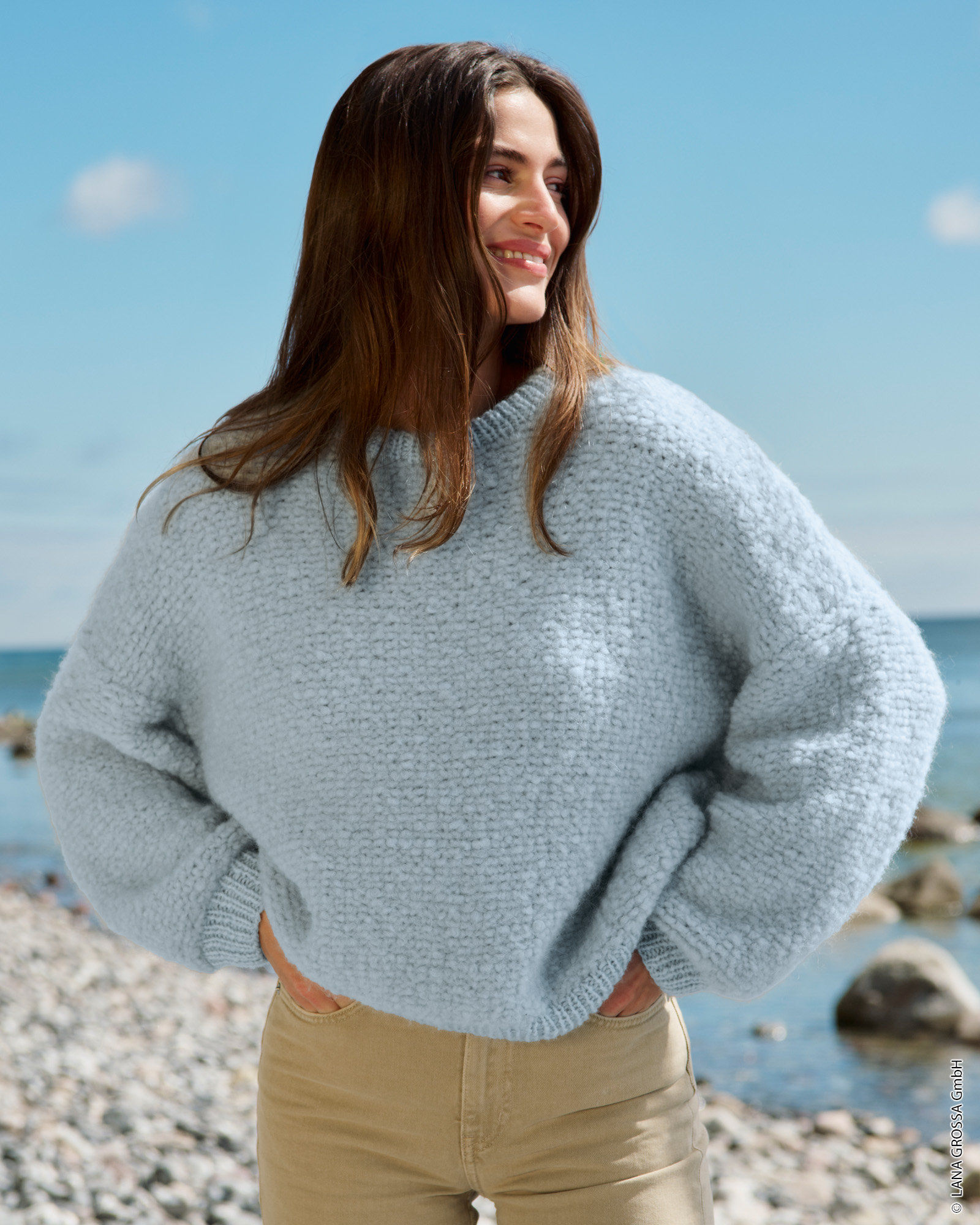 Strickset Pullover Aus Royal Alpaca Und Brigitte No. 2 Von Lana Grossa 1 Strickset Pullover Aus Royal Alpaca Und Brigitte No. 2 Von Lana Grossa