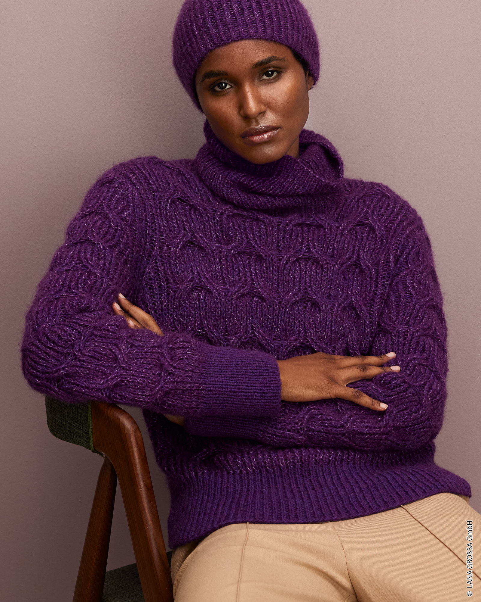 Strickset Pullover Aus Silkhair Und Ecopuno Von Lana Grossa 1 Strickset Pullover Aus Silkhair Und Ecopuno Von Lana Grossa