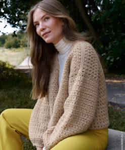 Strickset Jacke Mit Ballonärmeln Aus Cool Merino Big Von Lana Grossa – Bild 3