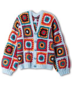 Strickset Bunte Jacke Mit Granny Squares Aus Superkid Seta Von Lana Grossa – Bild 2