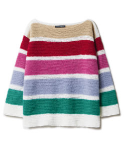 Strickset Blockstreifen Pullover Aus Ecopuno Und Soffio Von Lana Grossa 3 Strickset Blockstreifen Pullover Aus Ecopuno Und Soffio Von Lana Grossa – Bild 2