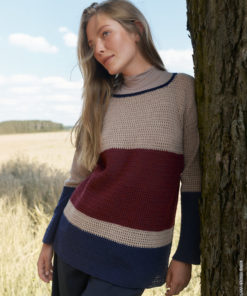 Strickset Pullover In Filetmuster aus Cashmere 16 Fine von Lana Grossa