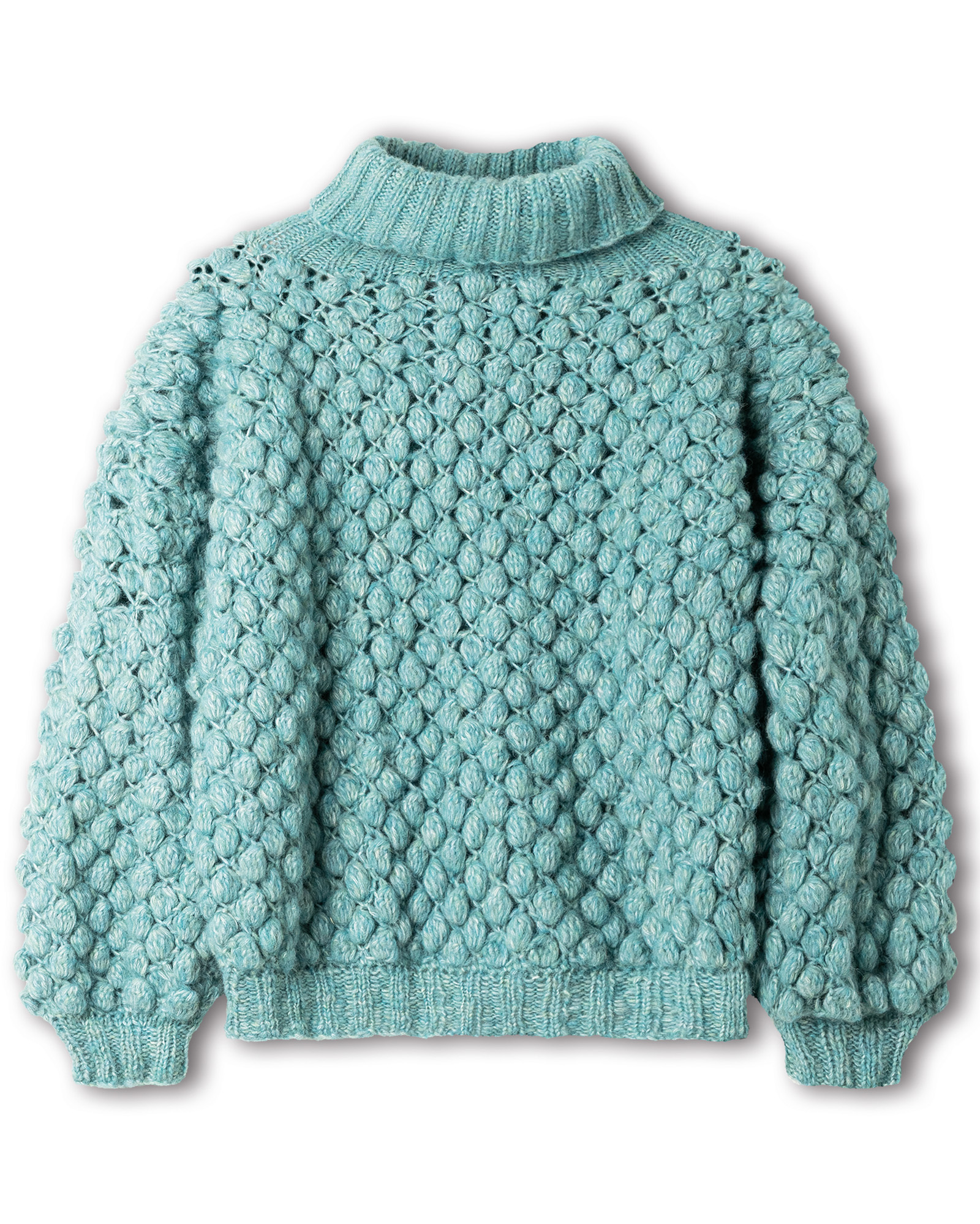 Strickset Pullover Mit Xl-Noppen Aus Airy Von Lana Grossa 2 Strickset Pullover Mit Xl-Noppen Aus Airy Von Lana Grossa – Bild 2