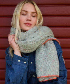 Strickset Tuch aus Natural Superkid Tweed und Silkhair von Lana Grossa
