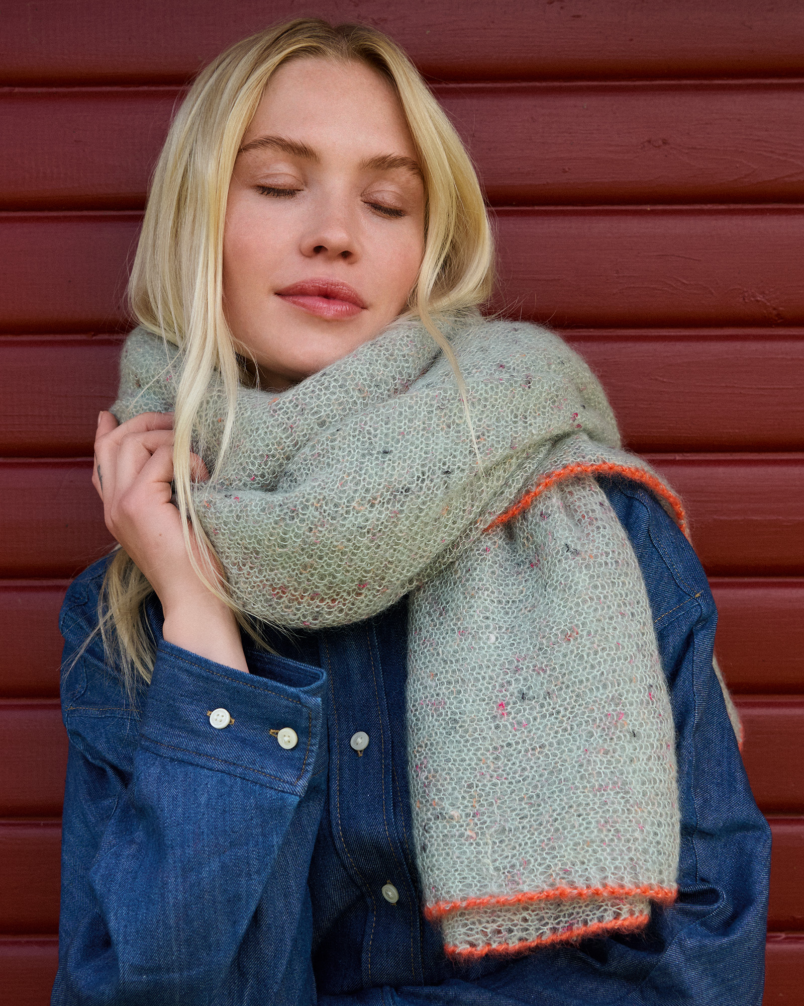 Strickset Tuch Aus Natural Superkid Tweed Und Silkhair Von Lana Grossa 1 Strickset Tuch Aus Natural Superkid Tweed Und Silkhair Von Lana Grossa