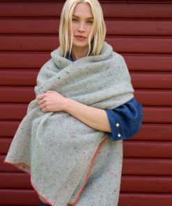 Strickset Tuch Aus Natural Superkid Tweed Und Silkhair Von Lana Grossa 5 Strickset Tuch Aus Natural Superkid Tweed Und Silkhair Von Lana Grossa – Bild 3