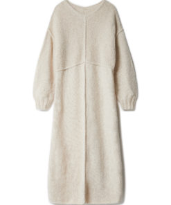 Strickset Kleid Mit Betonten Nähten Aus Natural Alpaca Pelo Von Lana Grossa 4 Strickset Kleid Mit Betonten Nähten Aus Natural Alpaca Pelo Von Lana Grossa – Bild 2