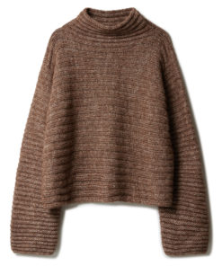 Strickset Quergestrickter Rippenpullover Aus Natural Alpaca Pelo Von Lana Grossa 4 Strickset Quergestrickter Rippenpullover Aus Natural Alpaca Pelo Von Lana Grossa – Bild 2