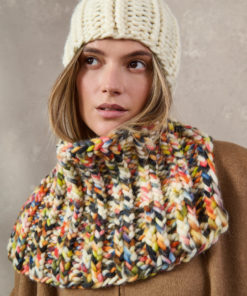 Strickset Loop Mit Rippenmuster aus Confetti von Lana Grossa