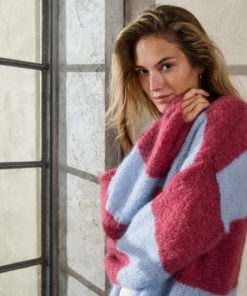 Strickset Blockstreifen Mantel Aus Mohair Moda Von Lana Grossa 3 Strickset Blockstreifen Mantel Aus Mohair Moda Von Lana Grossa – Bild 2
