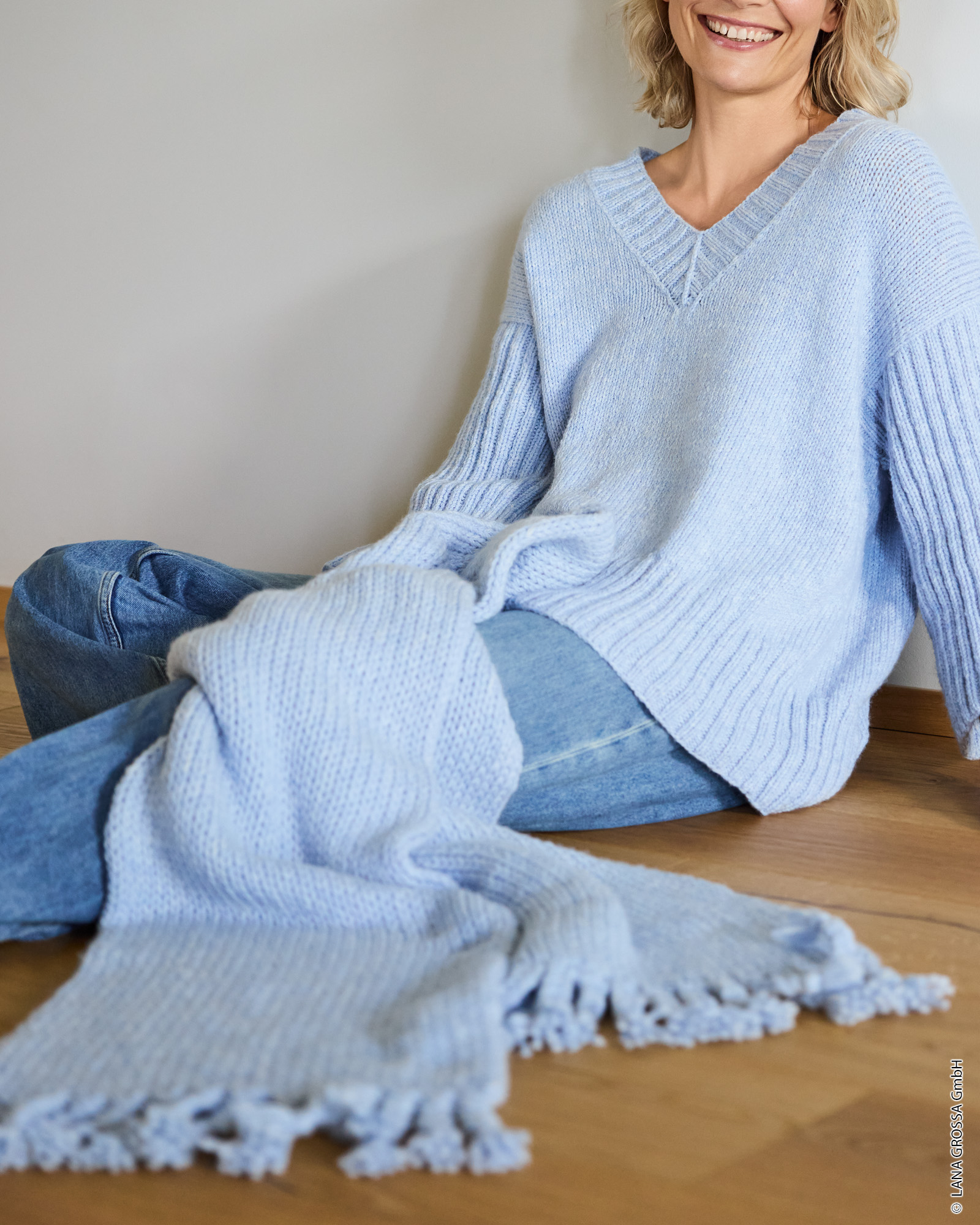 Strickset Schal In Schlauchstrickerei Aus Cool Merino Big Von Lana Grossa 3 Strickset Schal In Schlauchstrickerei Aus Cool Merino Big Von Lana Grossa – Bild 3