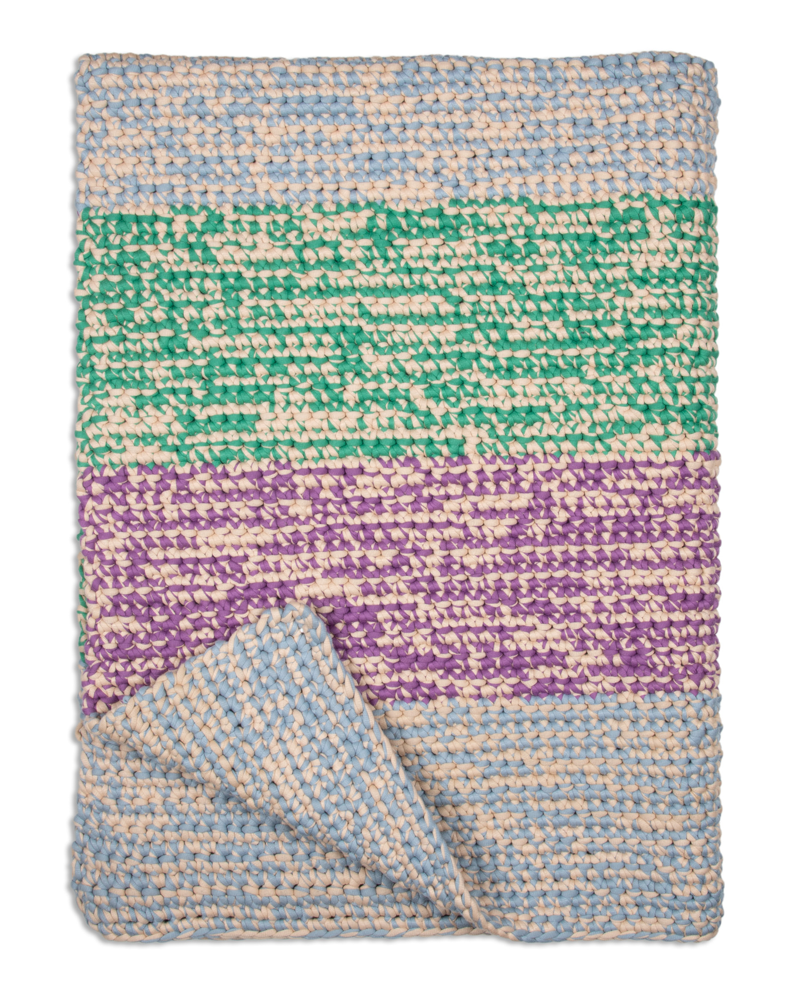 Strickset Teppich In Festen Maschen In Streifen Aus The Tube Von Lana Grossa 2 Strickset Teppich In Festen Maschen In Streifen Aus The Tube Von Lana Grossa – Bild 2